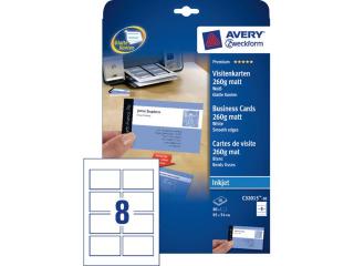 Avery Quick en Clean visitekaartjes voor inkjetprinters