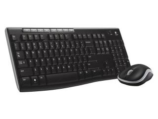 Logitech draadloos toetsenbord + muis MK270