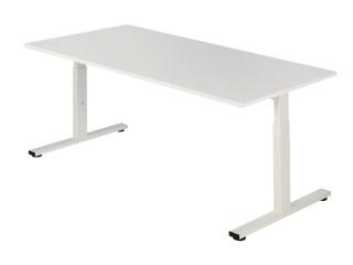 Pro-Fit bureautafel verstelbaar wit frame wit blad