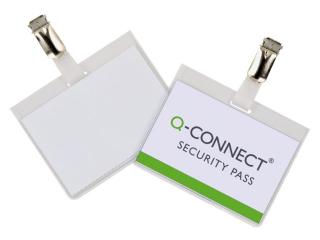 Q-Connect badge met clip