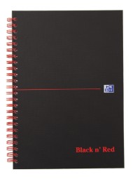 Notitieboek oxford black n' red a4 70v lijn
