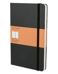 Notitieboek moleskine large 130x210mm lijn hard cover zwart