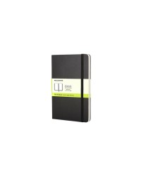 Notitieboek moleskine pocket 90x140mm blanco hard cover zwart