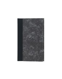 Notitieboek octavo 103x165mm 160blz gelinieerd grijs gewolkt