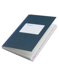 Notitieboek atlanta met alfabet gelineerd blauw