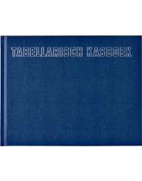 Kasboek tabellarisch 210x160mm 96blz 8 kolommen blauw