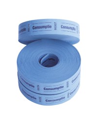 Consumptiebon combicraft 57x30mm 2-zijdig 2x1000 stuks blauw