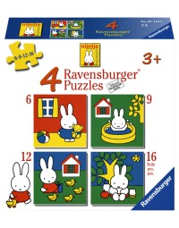 Puzzel ravensburger nijntje 4x puzzels 6+9+12+16 stuks