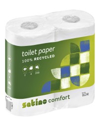 Toiletpapier satino comfort mt1 2-laags 200vel wit 062240