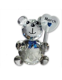 Kristalglas beer geboorte maand maart