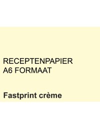 Receptpapier fastprint a6 80gr creme 2000vel