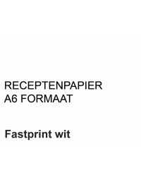 Receptpapier fastprint a6 80gr wit 2000vel