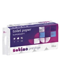 Toiletpapier satino prestige 4-laags 150vel 8rollen wit
