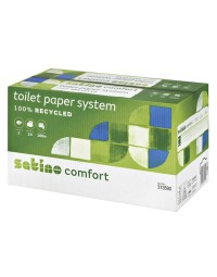 Toiletpapier satino comfort jt3 systeemrol 2-laags 724vel wit 317960