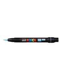 Brushverfstift posca pcf350 1-10mm lichtblauw