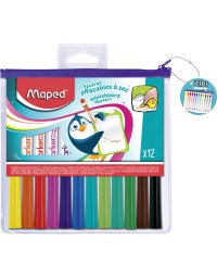 Viltstift maped marker'peps whiteboard set á 12 kleuren