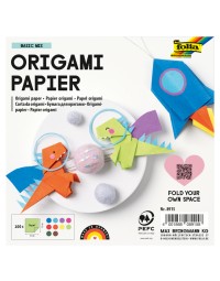 Origami papier folia 70gr 15x15cm 100 vel assorti kleuren