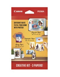 Fotopapier canon creatieve kit met 3 soorten papier