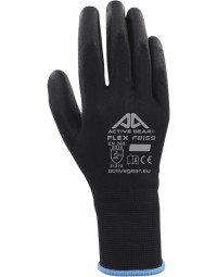 Handschoen activegear grip pu-flex zwart medium