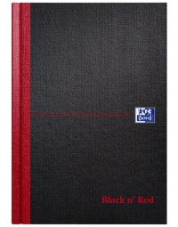 Notitieboek oxford black n' red a5 96vel lijn