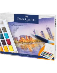 Waterverf faber-castell palet à 36 kleuren assorti