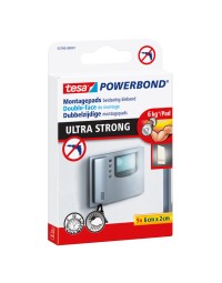 Montage pad tesa® powerbond ultra strong dubbelzijdig 2x6cm 9 stuks