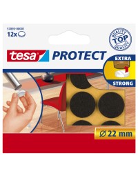 Beschermvilt tesa® protect anti-kras Ø22mm bruin 12 stuks
