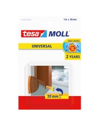 Tochtstrips tesamoll® universal zelfklevende tbv deur 1mx38mm bruin