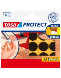 Beschermvilt tesa® protect anti-kras Ø18mm bruin 12 stuks