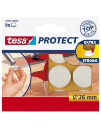 Beschermvilt tesa® protect anti-kras Ø26mm wit 12 stuks