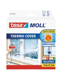 Isolatiefolie tesamoll® thermo cover tbv ramen 1,5x4m transparant