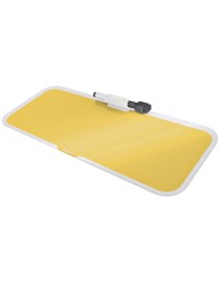 Glas desktop pad leitz cosy geel