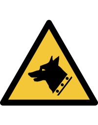 Pictogram tarifold waarschuwing waakhond 200x176mm