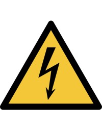 Pictogram tarifold waarschuwing elektrische spanning 200x176mm