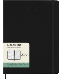 Agenda 2023/2024 moleskine 18m planner weekly 7dag/1pagina extra large 190x250mm hard cover black