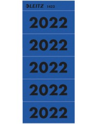 Rugetiket leitz 2022 80mm blauw