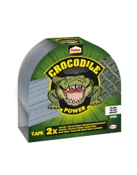 Plakband pattex crocodile power tape 50mmx20m zilver