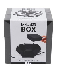 Explosion box creativ company 12x12x12cm zwart