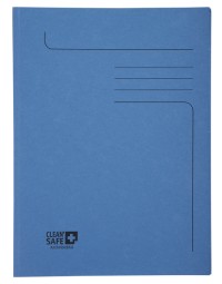 Dossiermap exacompta clean'safe 2kleppen blauw