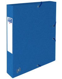 Elastobox oxford top file+ a4 40mm blauw