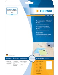 Etiket herma 4585 210x297mm weerbestendig transparant mat 10stuks