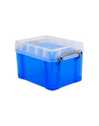 Opbergbox really useful 3 liter 245x180x160 mm transparant blauw
