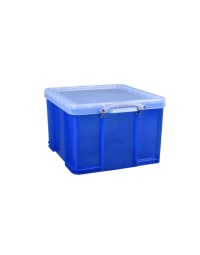 Opbergbox really useful 42 liter 520x440x310 mm transparant blauw