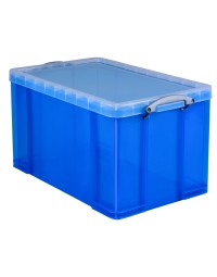 Opbergbox really useful 84 liter 710x440x380 mm transparant blauw