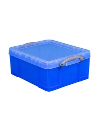 Opbergbox really useful 18 liter 480x390x200 mm transparant blauw