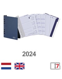 Agendavulling 2024 kalpa a5 + opbergmap 7dagen/2pagina's