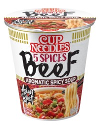 Noodles nissin 5 spices beef cup