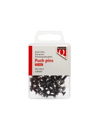 Push pins quantore zwart 40 stuks