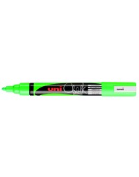Krijtstift uni-ball chalk rond fluo groen