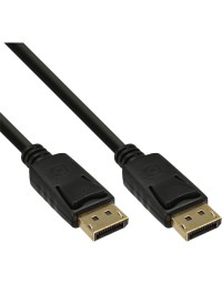 Kabel inline displayport 4k60hz m/m 2 meter zwart